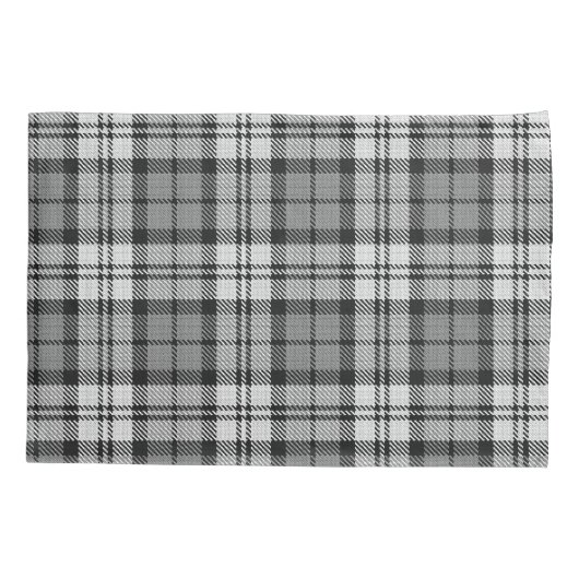 Ash Grey Blackwatch Campbell Tartan Plaid Kussensloop (Achterkant)