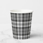Ash Grey Blackwatch Campbell Tartan Plaid Papieren Bekers (Links)