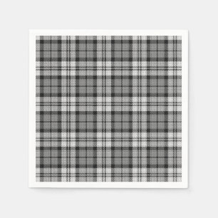 Ash Grey Blackwatch Campbell Tartan Plaid Servet