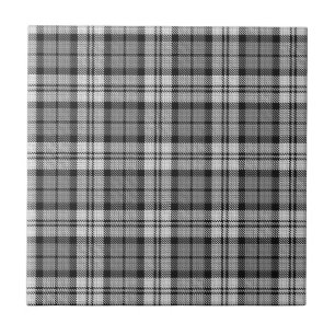 Ash Grey Blackwatch Campbell Tartan Plaid Tegeltje
