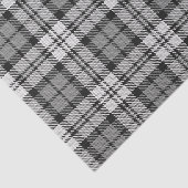 Ash Grey Blackwatch Campbell Tartan Plaid Tissuepapier (Detail)