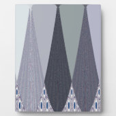 Ash Grey Chevron Stippen Art Print Fotoplaat (Voorkant)