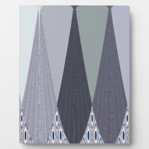 Ash Grey Chevron Stippen Art Print Fotoplaat