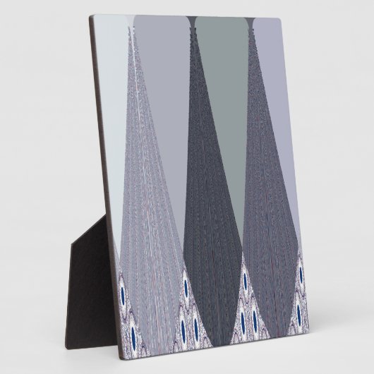 Ash Grey Chevron Stippen Art Print Fotoplaat (Zijkant)