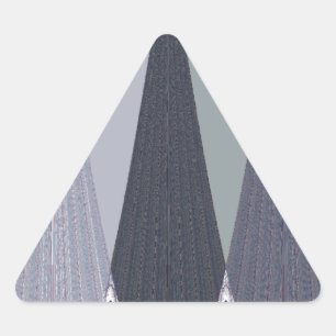 Ash Grey Chevron Stippen Art Print Sticker