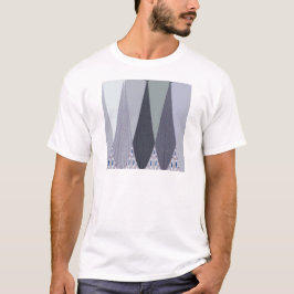 Ash Grey Chevron Stippen Art Print T-shirt