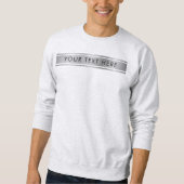 Ash Grey Dubbele Zachte Sjabloon voegt de Mannen v Trui (Voorkant)