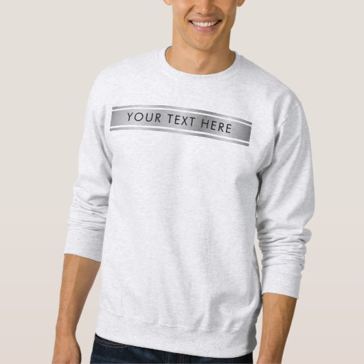 Ash Grey Dubbele Zachte Sjabloon voegt de Mannen v Trui (Voorkant)