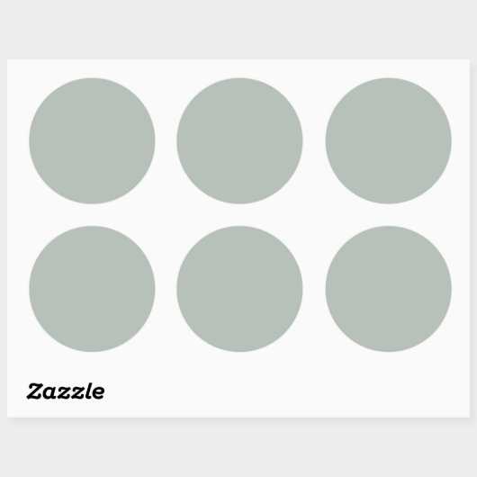Ash Grey Large Ronde Sticker (Vel)