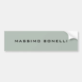 Ash Grey Minimalist Plain Legible Modern Bumpersticker (Voorkant)
