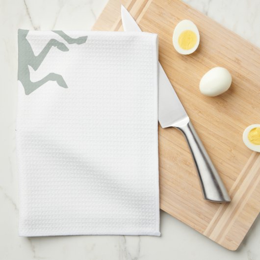 Ash Grey Paard Racing Theedoek (Quarter Fold)