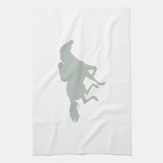 Ash Grey Paard Racing Theedoek (Verticaal)