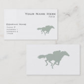 Ash Grey Paard Racing Visitekaartje (Voorkant / Achterkant)