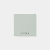 Ash Grey Professioneel Minimalistisch Zwart Script Post-it® Notes (Voorkant)