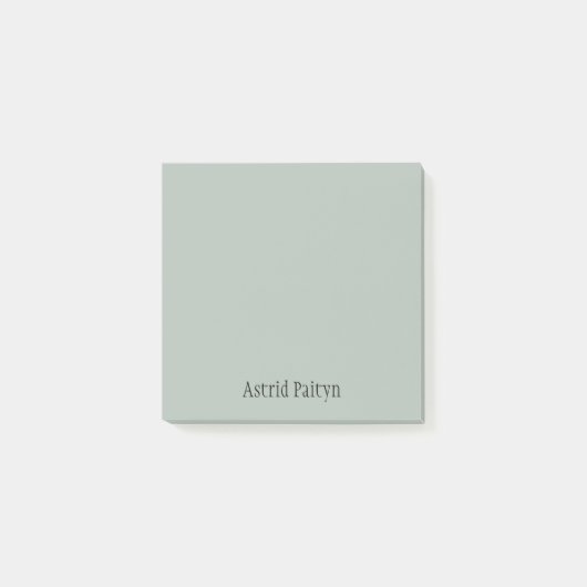 Ash Grey Professioneel Minimalistisch Zwart Script Post-it® Notes (Voorkant)