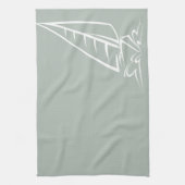 Ash Grey Zeilen Theedoek (Verticaal)