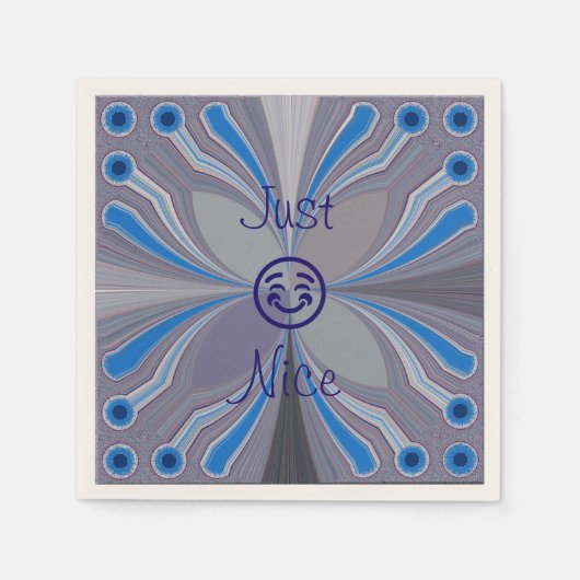 Ash grijs blauw cyaan gewoon lekker servetten (Voorkant)