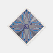 Ash grijs blauw cyaan gewoon lekker servetten (Hoek)