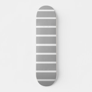Ash grijs en witte strepen ontwerp persoonlijk skateboard