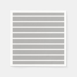 Ash grijs en witte strepen ontwerp servet