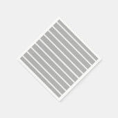 Ash grijs en witte strepen ontwerp servet (Hoek)