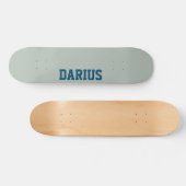 Ash Grijs Moderne naam | Klassiek Trendy Persoonlijk Skateboard (Horizontaal)