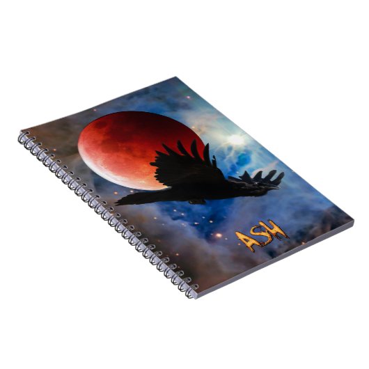 ASH Mystical Raven & Eclipsed Moon Notitieboek (Rechterzijde)