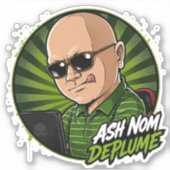 Ash Nom DePlume Vinyl Sticker (Voorkant)