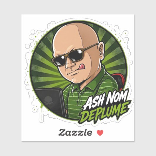 Ash Nom DePlume Vinyl Sticker (Vel)
