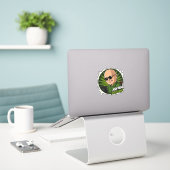 Ash Nom DePlume Vinyl Sticker (Laptop op bureau)