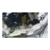 Ash plume uit de Eyjafjallajokull Volcano Foto Afdruk (Voorkant)