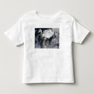 Ash plume uit de Eyjafjallajokull Volcano, IJsland Kinder Shirts