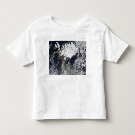 Ash plume uit de Eyjafjallajokull Volcano, IJsland Kinder Shirts (Voorkant)
