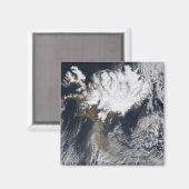 Ash plume uit de Eyjafjallajokull Volcano, IJsland Magneet (Voorkant / Achterkant)