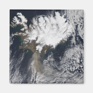 Ash plume uit de Eyjafjallajokull Volcano, IJsland Magneet