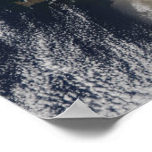 Ash plume uit de Eyjafjallajokull Volcano, IJsland Poster (Hoek)