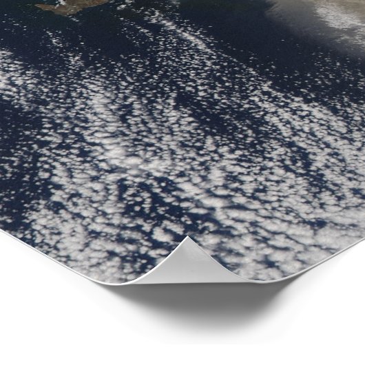 Ash plume uit de Eyjafjallajokull Volcano, IJsland Poster (Hoek)