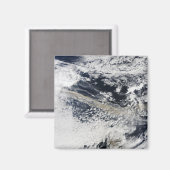 Ash plume uit de Eyjafjallajokull Volcano Magneet (Voorkant / Achterkant)