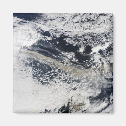 Ash plume uit de Eyjafjallajokull Volcano Magneet (Voorkant)
