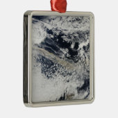 Ash plume uit de Eyjafjallajokull Volcano Metalen Ornament (Rechts)