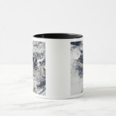 Ash plume uit de Eyjafjallajokull Volcano Mok (Midden)