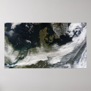 Ash plume uit de Eyjafjallajokull Volcano Poster