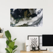 Ash plume uit de Eyjafjallajokull Volcano Poster (Thuiskantoor)