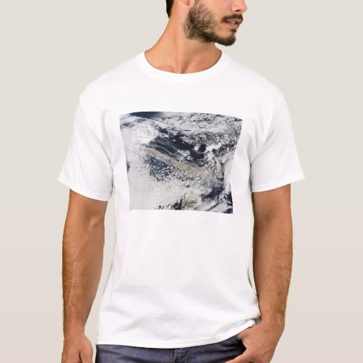 Ash plume uit de Eyjafjallajokull Volcano T-shirt (Voorkant)