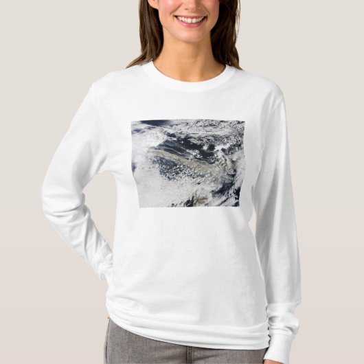Ash plume uit de Eyjafjallajokull Volcano T-shirt (Voorkant)