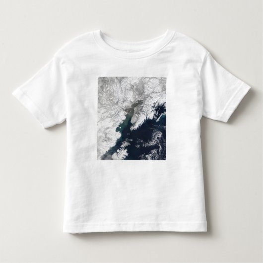Ash plume uit Mount Redoubt, Alaska Kinder Shirts (Voorkant)