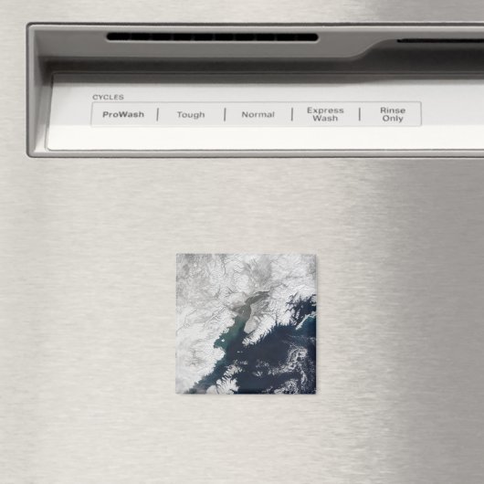 Ash plume uit Mount Redoubt, Alaska Magneet (Insitu (Vaatwasser))