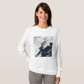 Ash plume uit Mount Redoubt, Alaska T-shirt (Voorkant volledig)