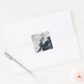 Ash plume uit Mount Redoubt, Alaska Vierkante Sticker (Envelop)