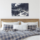 Ash Plume uit Soufriere Hills, Montserrat Canvas Afdruk (Insitu (Slaapkamer))